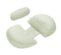 ShowyLive Pregnancy Wedge Pillow for Sleeping Maternity Body Pillow for Pregnant Women with Detachable Washable Cover, Support for Back, Hips, Legs (Green)