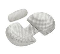 ShowyLive Pregnancy Wedge Pillow for Sleeping Maternity Body Pillow for Pregnant Women with Detachable Washable Cover, Support for Back, Hips, Legs (Grey)