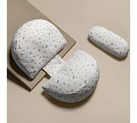 ShowyLive Pregnancy Wedge Pillow U Shaped for Sleeping Maternity Body Pillow for Pregnant Women with Detachable Washable Cover, Support for Back, Hips, Legs (Gray Dots)