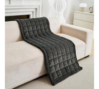 ShowyLive Sofa Cover 1 2 3 4 Seater Non Slip Sofa Slipcovers Super Soft & Thick Faux Mink Velvet Sofa Cushion Covers Sofa Protectors from Pets/Kids/Dogs(Dark Grey, 28 * 83 inch/70 * 210CM)