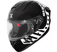 Shox Apex Core Motorcycle Helmet XXL Gloss Black White