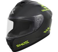 Shox Helmets Command Cyber-X Motorcycle Helmet XS Grey Hi-Vis
