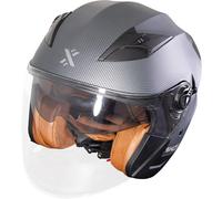 Shox Defender Carbon Open Face ECE R22.06 Motorcycle Helmet