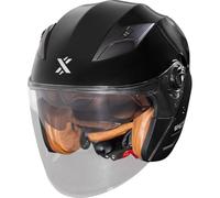 Shox Defender Solid Open Face Motorcycle Helmet M Gloss Black