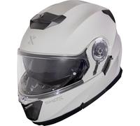 Shox Destination Solid Flip Front Motorcycle Helmet S Gloss Grey