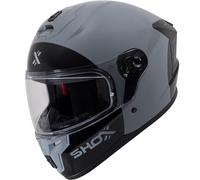 Shox Helmets Apex Base Motorcycle Helmet L Gloss Grey Black