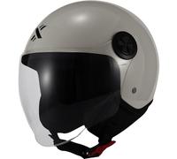 Shox Interceptor Open Face Motorcycle Helmet M Gloss Grey