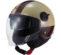 Shox Interceptor SV Ranger Open Face Motorcycle Helmet M Gloss Burgundy Sand