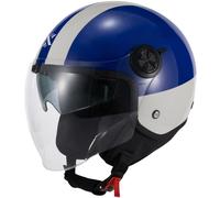 Shox Interceptor SV Ranger Open Face Motorcycle Helmet XL Gloss Grey Blue