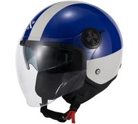Shox Interceptor SV Ranger Open Face Motorcycle Helmet XXL Gloss Grey Blue