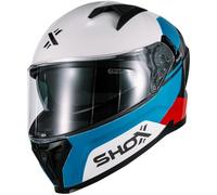 Shox Rapid Turbo Motorcycle Helmet XXL Gloss Blue White Red