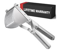 Shoxil Potato Ricer Good Grip, Potato Masher Stainless Steel Professional Masher Kitchen Tool Fruit Press Baby Food Masher