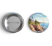 SHOXREM National Park Pinback Button Badges, 2.25 in, Metal, no gemstone