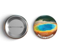 SHOXREM National Park Pinback Button Badges, 2.25 in, Metal, no gemstone