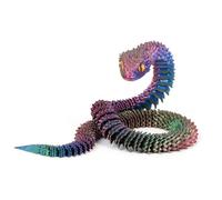 SHOYDID 3D Printed Snake, 3D Flexible Snake Figurine for Party Desk Decor, 23.6-Inch Large Animal Animal Fidget for Adults