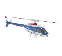 SHOYDID Bell 206 RC Helicopter for Adults, C138 PRO 1/33 Scale 2.4G 6CH Flybarless Single-Rotor RC Helicopter Model, with One-Touch Inverted Flight, Police Livery (RTF Version)
