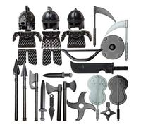 SHOYDID Medieval Weapon Set for Building Blocks, Armor Swords Castle Knight Shield Spear, 21Pcs Unique FD Arms Building Blocks Set for Boys
