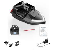 SHOYDID V020 RC Bait Boat with 3 Compartments, 2kg Large Capacity, 500M GPS, High-Speed RC Bait Boats with 40 GPS Points for Fishing Lovers Adults