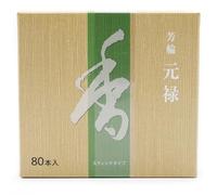 Shoyeido Horin Gen-roku Genroku Returning Spirit Japanese Premium Natural Agarwood Incense - 80 Sticks Set for Meditation, Yoga & Aromatherapy - zen minded