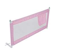 Shoze 150cm Bed Guard Bed Rail Folding Child Toddler Bed Rail Safety Protection Guard Beige for Toddler Baby and Children Pink