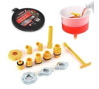 Shoze 15PCS Radiator Funnel Fill Kit Spill Proof Radiator Coolant Filling Funnel Kit Cooling System fill kit for Refilling Coolant No Spill Bleeder
