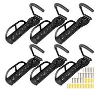 Shoze 2 Pack Bike Rack Wall Mount Bicycle Holders Vertical Cycle Storage Hanging Hooks for Home Indoor Outdoor Use