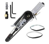 Shoze Air Belt Sander 16000RPM Belt Sander Machine Sanding Buffing Assorted Vehicle Pneumatic Tools Sander Finger Belt Grinder Sanding Polishing Tools for Wood Iron Aluminium Metal
