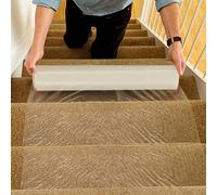 Shoze Carpet Protector Roll 60cmx100m - Self-Adhesive Protective Film for Carpet Floor Protection - Transparent, Water Resistant, Dust Prevention