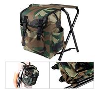 Shoze Folding Camping Chair Waterproof Fishing Tackle Bag Backpack With Stool Seat Backpacking Fishing Stool Hiking Seat Camping Gear For Outdoor Indoor Picnic Travel