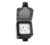 Shp Ip66 1 Gang 13A Outdoor Socket With Weatherproof Enclosure - Switched Waterproof Socket