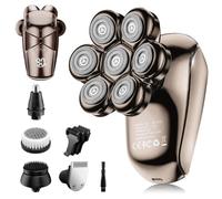 SHPAVVER Head Shavers for Bald Men: 5-in-1 Upgraded Electric Razor - IPX7 Waterproof Shaving Grooming Kit for Balder - Turbo Speed & Precision Blades