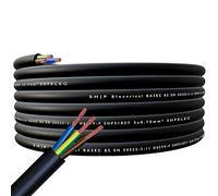 SHPELEC® FLEXIBLE Black Cable 3183Y 0.75mm, 1.0mm, 1.5mm, 2.5mm BASEC Approved Black PVC LED Lighting 5m 10m 15m 20m 50m (0.75mm 3 Core - 60metres)