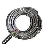 SHPELEC® H05RR-F 3 Core Flexible Rubber Cable - Premium Electrical Wire for Indoor and Outdoor Use - 1.0mm, 1.5mm, 2.5mm 5m, 10m, 20m (1.5mm 20m)