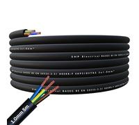 SHPELEC® H05RR-F 3 Core Flexible Rubber Cable - Premium Electrical Wire for Indoor and Outdoor Use - 1.0mm, 1.5mm, 2.5mm 5m, 10m, 20m (1.0mm 5m)