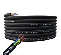 SHPELEC® H05RR-F 3 Core Flexible Rubber Cable - Premium Electrical Wire for Indoor and Outdoor Use - 1.0mm, 1.5mm, 2.5mm 5m, 10m, 20m (1.0mm 20m)