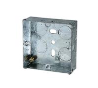 SHPELEC® METAL BACK BOX 1-2 GANG 25mm-47mm (2 Gang 35mm - 10 pack)