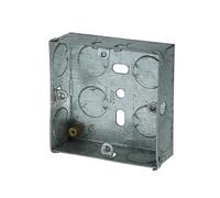 SHPELEC® Metal Back Box 1 Gang 2 Gang 25mm 35mm 47mm (1 Gang 25mm - 10 Pack)