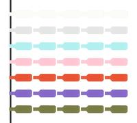 Shpucise 35PCS Cable Labels,Multi-Color Large Size Cable Cord Labels,Multi-Colour Write-Anywhere Cables Label Velcro,Handwriting Reusable Cables Label for Wire Management,Identification,Organization
