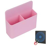 Shpucise Black Magnetic Pen Marker Holder with Adjustable Pad, Remote Control Holder Adjustable Fits Fridge Refrigerator Whiteboard Locker for Office Home School (Pink)