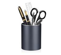 Shpucise Pen Holder Pencil Holder for Desk, Metal Pen Pots, Makeup Brush Holder, Pencil Cup Organizer for Desk, Office, School, Home (Grey)