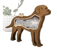 shpuuyy Dog Ashes Keepsake Box - Wooden Cat Shaped Dog Ashes Storage Box - Decorative Holder for Teeth Nails Bone Puppy Kitten Doggy Animal Lovers Birthday Friends Living Room Desk