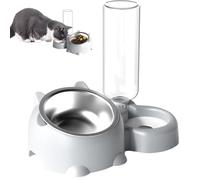 shpuuyy Dog Bowl - 16 Degree Tilted Cat Food Dish with Water Dispenser | Pet Feeder Bowl, Detachable Cat Dish for Kitten and Puppy