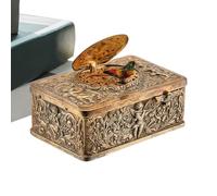 shpuuyy Music Boxes - 3D Embossed Automaton Singing Bird Desktop Ornaments,Mechanism Antique Carved Music Box,for Bedroom Table Shelf Lockers Bookshelves Holiday Display