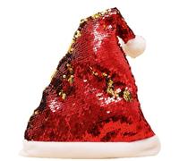 shpuuyy Sequin Christmas Hat | Double Side Reversible Sequin Santa Hats - Glitter Sequin Hats, Christmas Hats, Christmas Sequin Santa Hat for Kids and Adults
