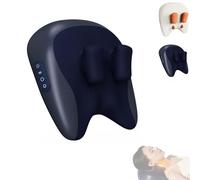 SHQHICBA ThermoKnead Neck Shoulder Massager, ThermoKnead 4D Neck Massager, Four Titanium Massage Nodes, Three Modes and Strengths, Deeply Relax Necks.(Blue)