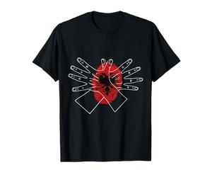 Shqipe Albania Flag Double Eagle Hand Sign T-Shirt