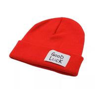 Shqncoh Anime Undead Unluck Fuuko Izumo Beanies Hat Red Knitted Soft Keep Warm Good Luck Cap Cosplay Props Accessory, SHMZ006
