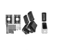 SHQXD Side case Motorcycle Side Box Luggage Case Storage Trunk Suitcase Bracket Accessories for Y-AMAHA Tracer 900GT XT1200 MT07 MT09 for BMW R1250GS F900XR F900R(Black- Silver)