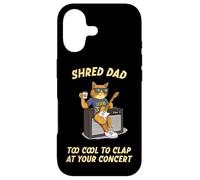 Shred Dad Tool Cool Rock & Roll Cat Dad Playing Guitar Funny Case for iPhone 17