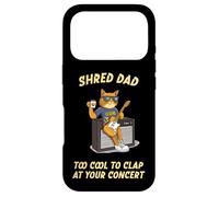 Shred Dad Tool Cool Rock & Roll Cat Dad Playing Guitar Funny Case for iPhone 17 Pro